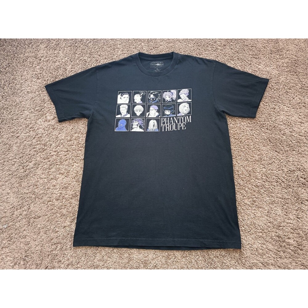 Hunter X Hunter T-Shirt Men's Size Medium Graphic Print Black Shirt